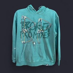 Green Broken Promises hoodie